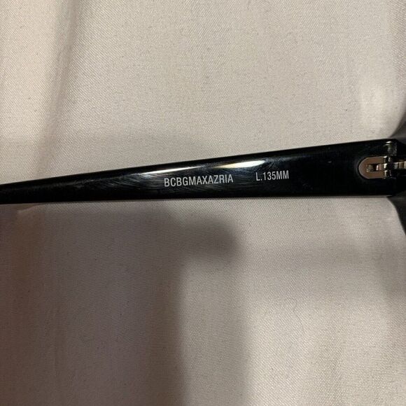 BCBGmaxazria New Womens Solid Black Demure Octagon Sunglasses - Picture 6 of 6